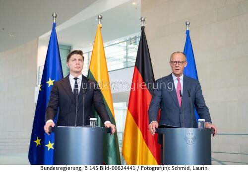 Litauischer Ministerpräsident Mindaugas Sinkevicius in Deutschland 2026