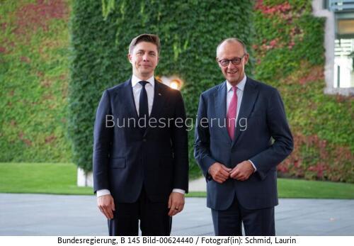 Litauischer Ministerpräsident Mindaugas Sinkevicius in Deutschland 2026