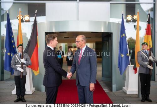 Litauischer Ministerpräsident Mindaugas Sinkevicius in Deutschland 2026