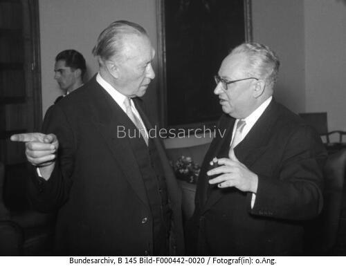 Bonn, Konrad Adenauer, Erich Ollenhauer