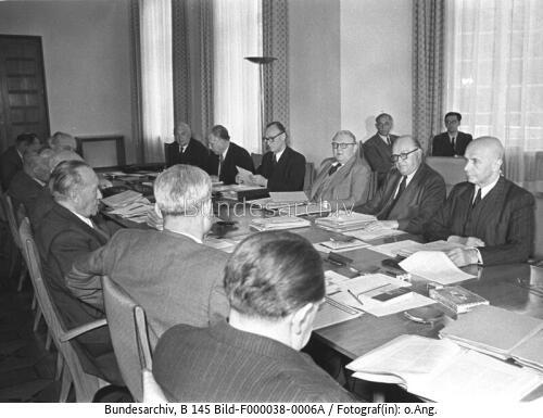 Bonn, Kabinettssitzung Regierung Adenauer