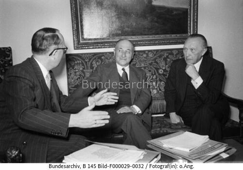 Bonn, Konrad Adenauer, Jean Monnet, Walter Hallstein