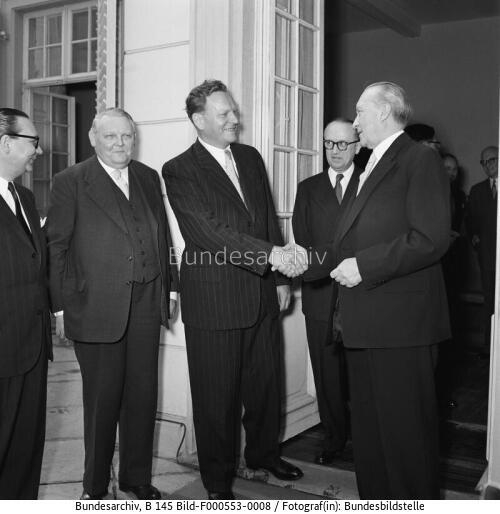 Bonn, Besuch Karl Gruber; Adenauer, Erhard