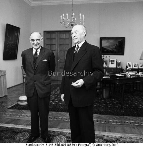 Bundeskanzler Adenauer empfängt US-Sonderbotschafter Clay 1962