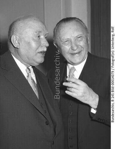 Bonn, Empfang, Konrad Adenauer, Walter Freitag