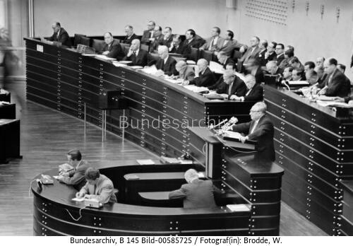 Bundestagssitzung / Plenarsitzung 1954