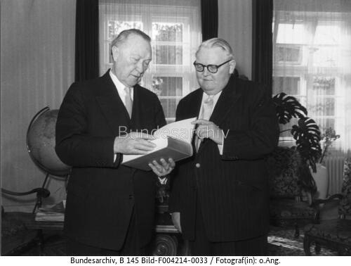 Konrad Adenauer, Ludwig Erhard