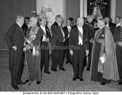 Bundespräsident Lübke empfängt Diplomatisches Korps 1959