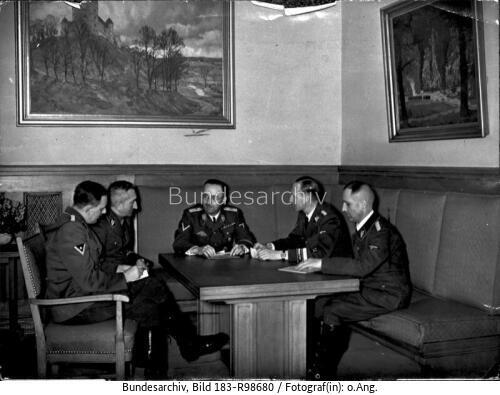 Besprechung Himmler, Müller, Heydrich, Nebe, Huber