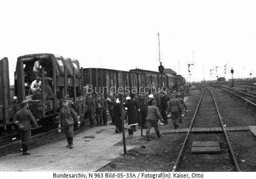 Frankreich, Soldaten am Zug