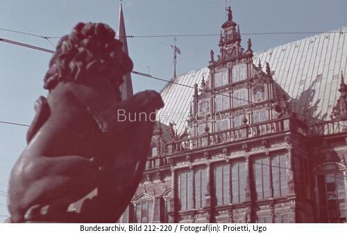Bremen, Rathaus, Treppenfigur Neue Börste