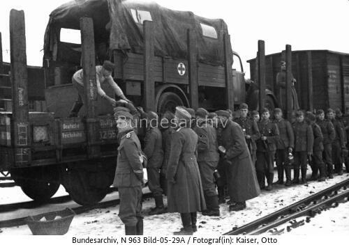 Frankreich, Soldaten am Zug