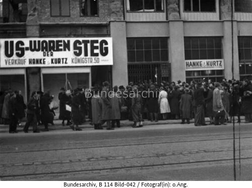 Stuttgart, StEG-Kaufstätte, US-Waren