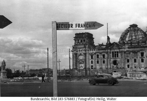Berlin, Wegweiser in den französischen Sektor