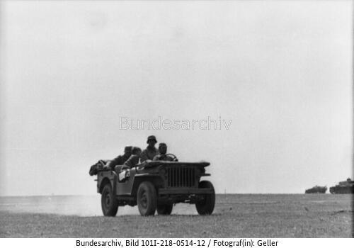Russland, Beutefahrzeug, Jeep