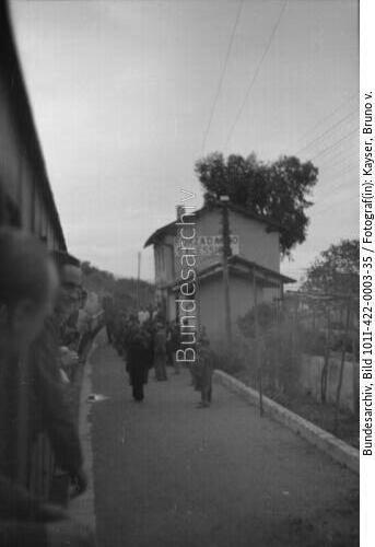 Italien, Truppentransport, Bahnhof