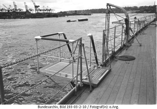 Schlachtschiff Bismarck, Fallreep