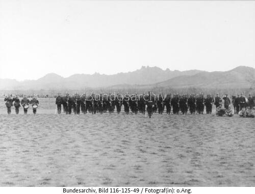 China, Tsimo, deutsche Soldaten
