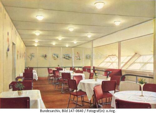 Zeppelin LZ 129 "Hindenburg", Speisesaal