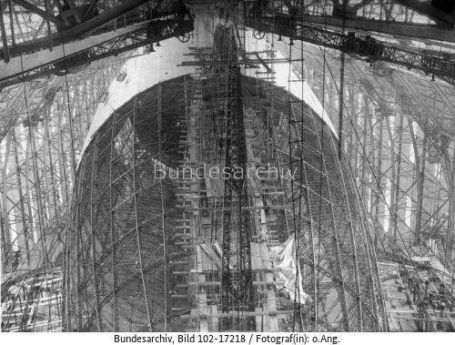 Friedrichshafen, Zeppelin LZ 129, Bau
