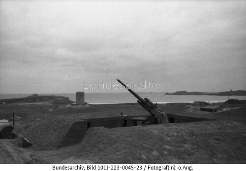 Guernsey, Schweres Flak-Geschütz