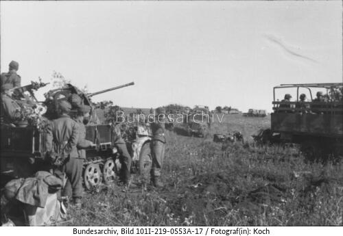 Russland, bei Pokrowka, leichte Flak