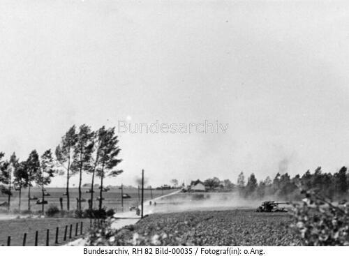 Belgien, Gembloux, Panzerangriff