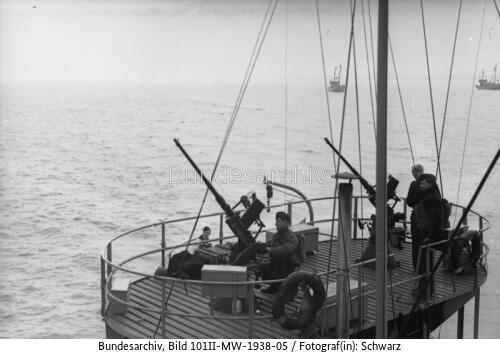 VP-Boot, Dienst an Bord, Flak
