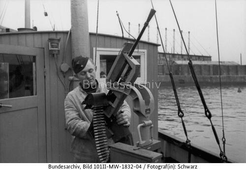 Frankreich, Hafenschutzboot, Flak-MG