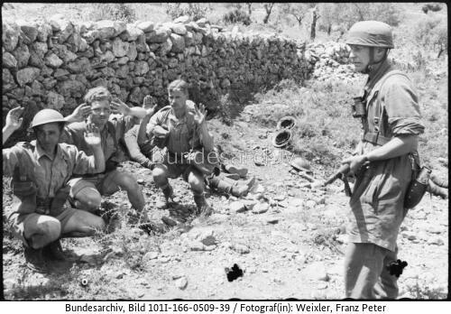Kreta, Gefangennahme britischer Soldaten