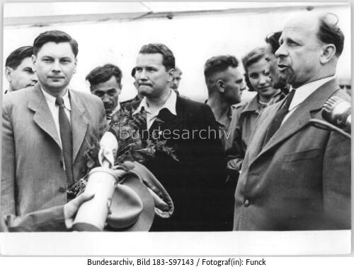 Berlin, Deutschlandtreffen, Ulbricht und Komsomol-Delegation