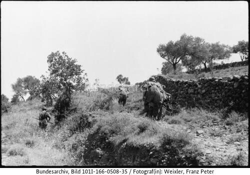 Kreta, Vormarsch deutscher Fallschirmjäger