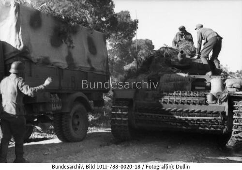 Tunesien, Panzer IV, LKW