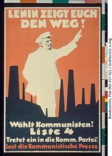Reichstagswahl, Wahlplakat der KPD