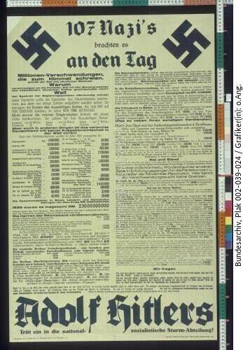 Mitgliederwerbung der NSDAP für die SA