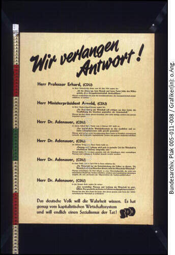 Bundestagswahl, SPD-Wahlplakat