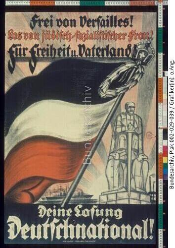 Reichstagswahl, Wahlplakat der DNVP
