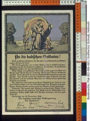Demobilisierung, Baden