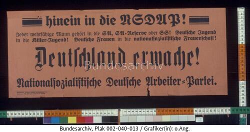 Mitgliederwerbung der NSDAP