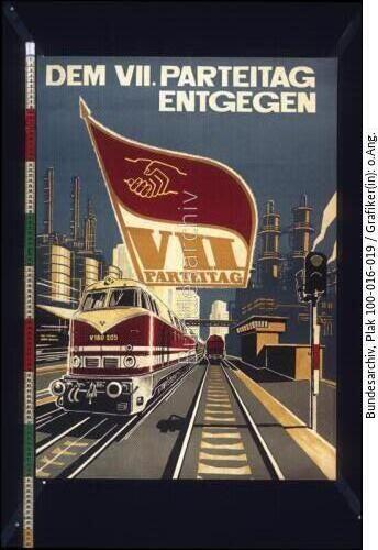 VII. SED-Parteitag, Eisenbahn