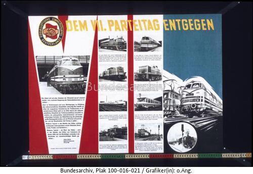 VII. SED-Parteitag, Eisenbahn