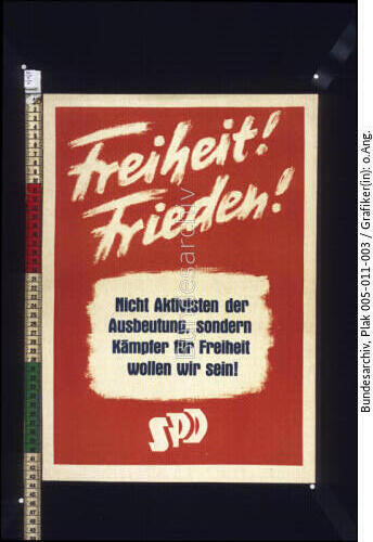 Bundestagswahl, SPD-Wahlplakat
