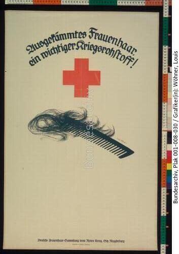 Rotes Kreuz, Sammlung Frauenhaar