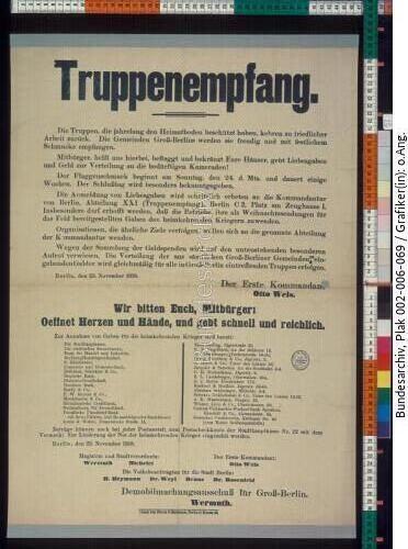 Demobilisierung, Berlin