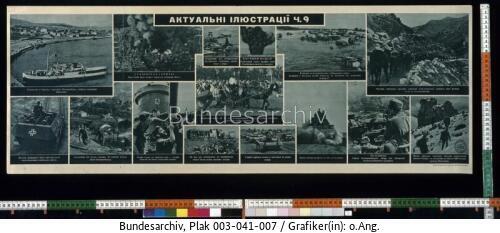 Wandzeitung in ukrainischer Sprache