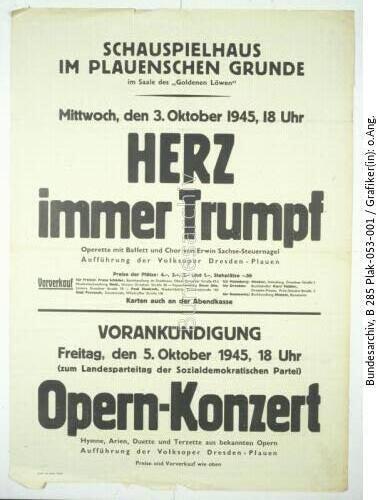 Freital, Operettenaufführung