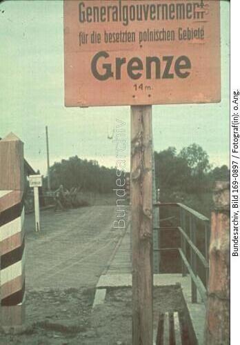Polen, Grenzschild