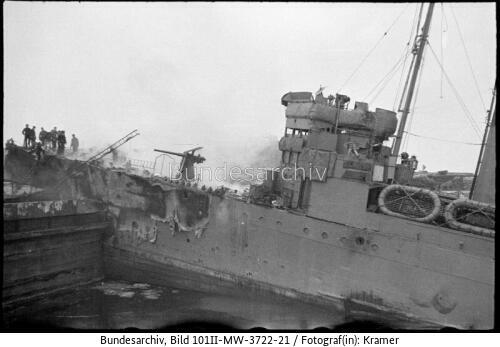 St. Nazaire, Zerstörer "HMS Campbeltown"