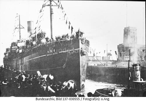 Wilhelmshaven, Rückkehr von Kriegsgefangenen
