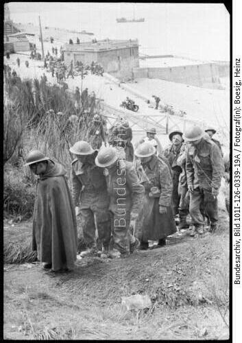 Veules-les-Roses, Kolonne alliierter Kriegsgefangener